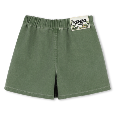 Jupe-short en coton KENZO KIDS FILLE