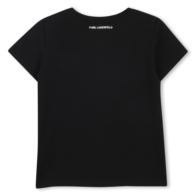 T-SHIRT ILLUSTRATION CHOUPETTE KARL LAGERFELD KIDS FILLE