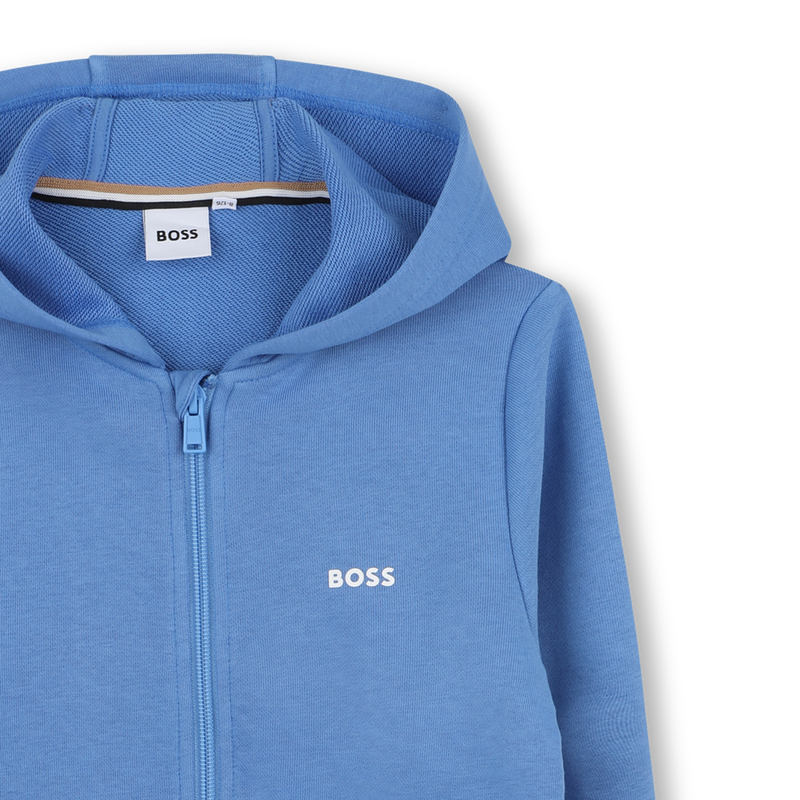 Sweat-shirt zippé à capuche BOSS 
                    GARCON