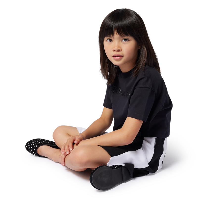 T-shirt court avec strass MARC JACOBS 
                        FILLE