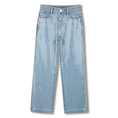 Jean ajustable orné de sequins DKNY FILLE