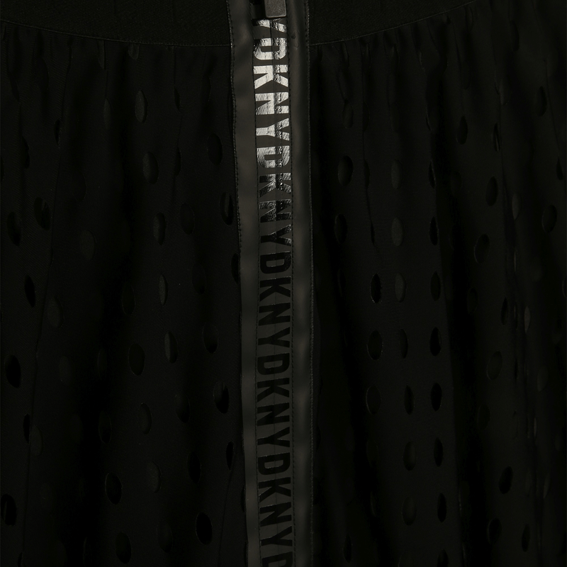 Jupe zippée à motifs ajourés DKNY 
                    FILLE