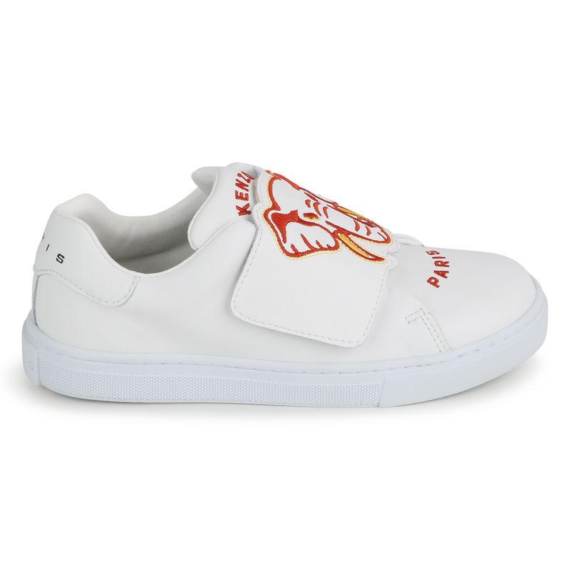 Baskets bande auto-agrippanteées en cuir KENZO KIDS 
                    UNISEXE
