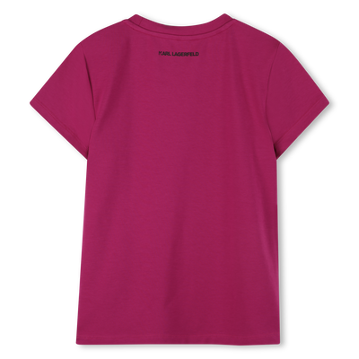 T-shirt &agrave; manches courtes KARL LAGERFELD KIDS FILLE