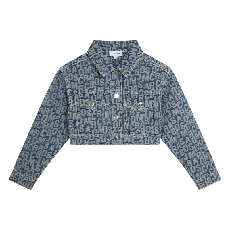 Veste courte en jean imprimé THE MARC JACOBS 
                    FILLE