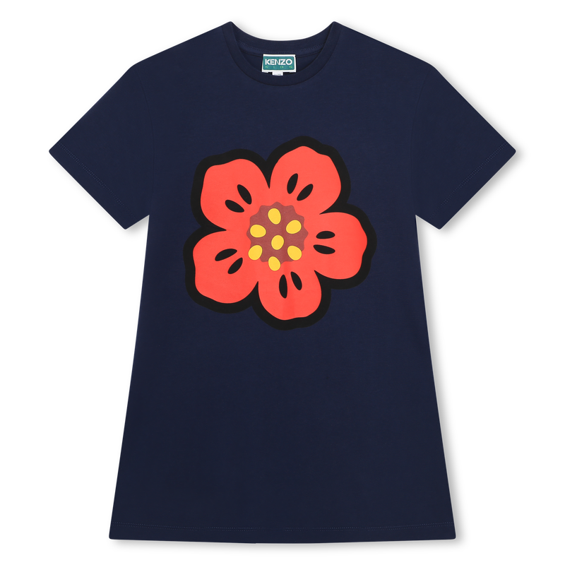 Robe à motif en coton KENZO KIDS 
                    FILLE