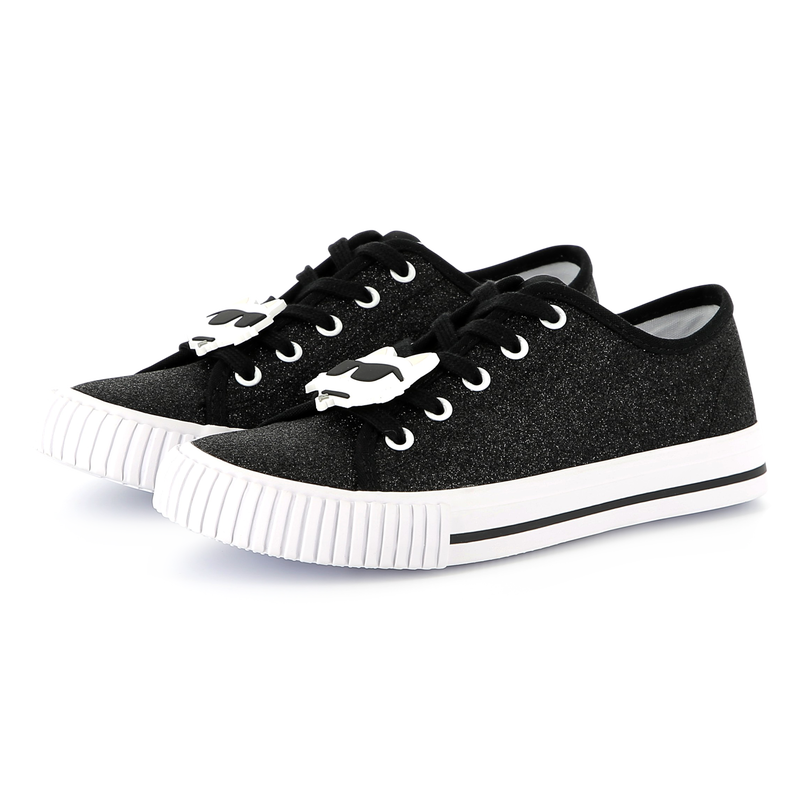Baskets basses à lacets KARL LAGERFELD KIDS 
                    FILLE