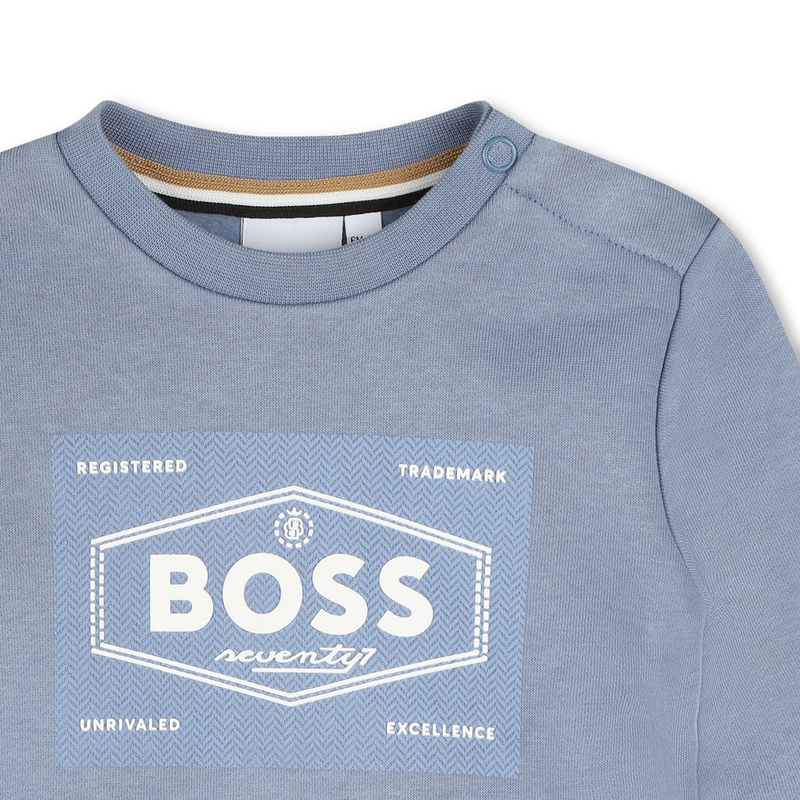 Sweat-shirt molleton col rond BOSS 
                    GARCON