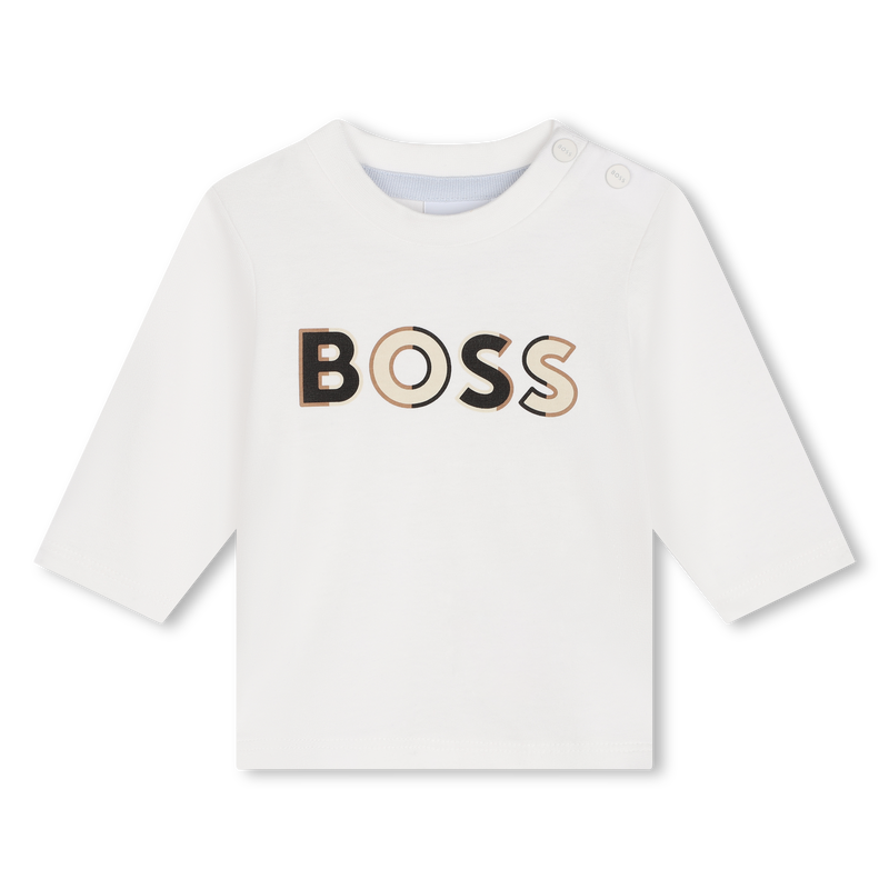 T-shirt avec imprimé sigle BOSS 
                    GARCON