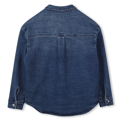 Chemise à manches longues en denim MICHAEL KORS FILLE