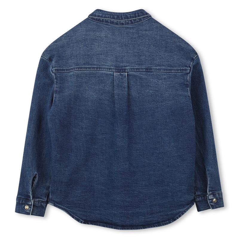 Chemise à manches longues en denim MICHAEL KORS 
                    FILLE