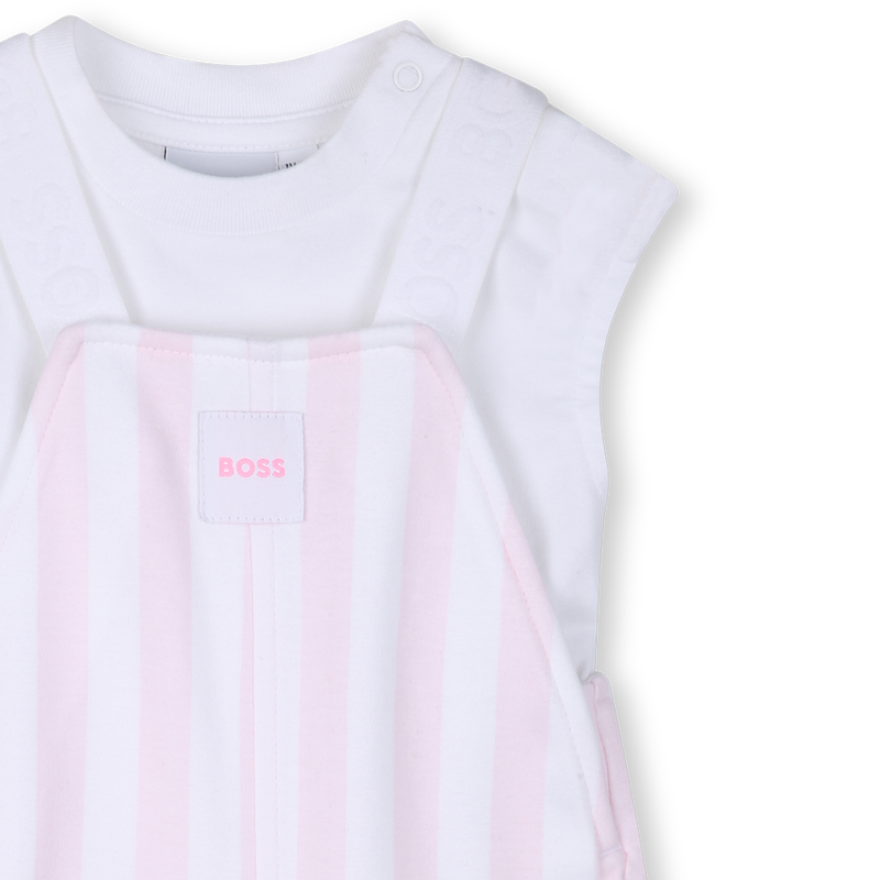 ENSEMBLE SALOPETTE + TEE-SHIRT BOSS 
                        FILLE
