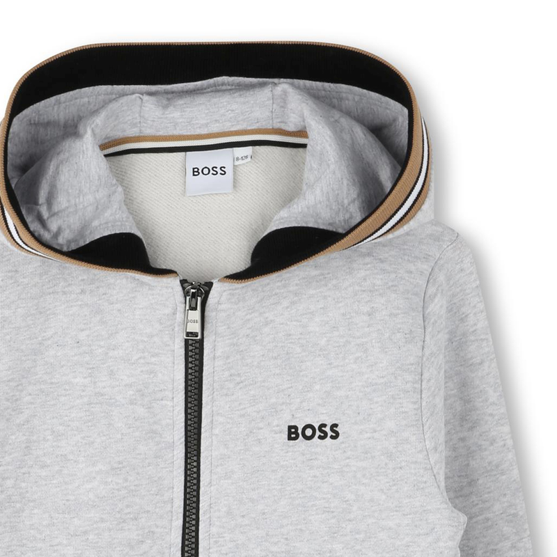 Cardigan zippé à capuche BOSS 
                    GARCON