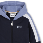 Sweat &agrave; capuche zipp&eacute;e BOSS 
                    GARCON
