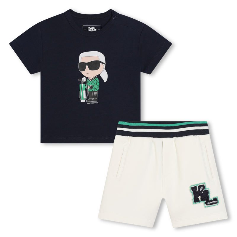 Ensemble short et T-shirt KARL LAGERFELD KIDS 
                    GARCON