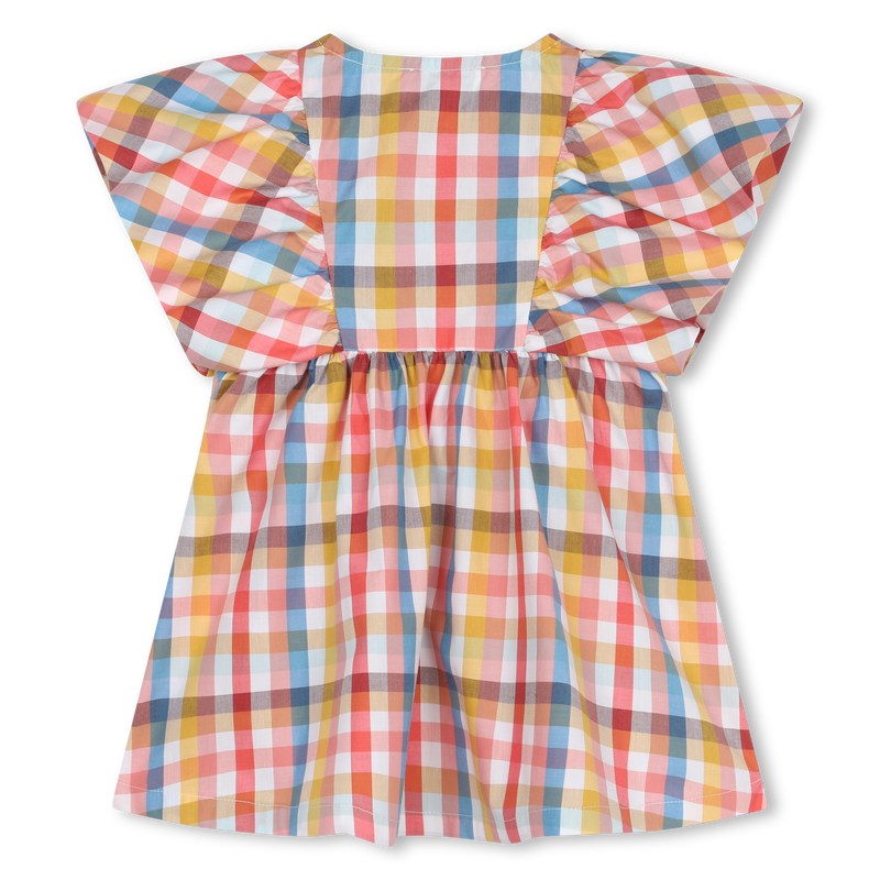 Robe à carreaux en coton KENZO KIDS 
                    FILLE