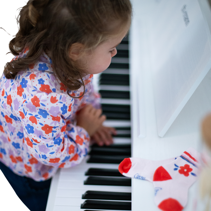 Chaussettes montantes &agrave; motifs CARREMENT BEAU 
                        FILLE