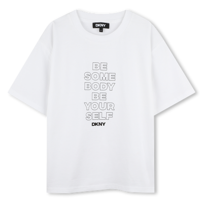 T-shirt manches courtes coton DKNY FILLE