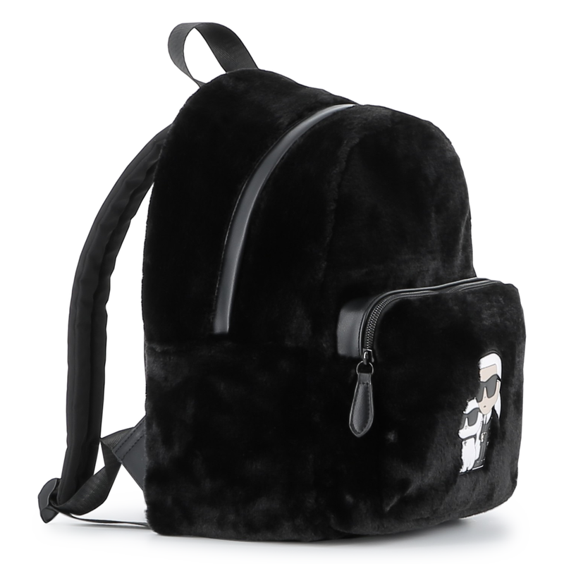 Petit sac à dos en polaire duveteuse KARL LAGERFELD KIDS 
                    FILLE