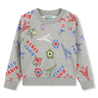 Sweat-shirt molletonn&eacute; imprim&eacute; KENZO KIDS 
                    GARCON