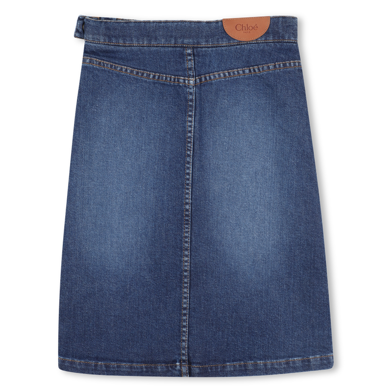 Jupe mi-longue en denim CHLOE 
                    FILLE