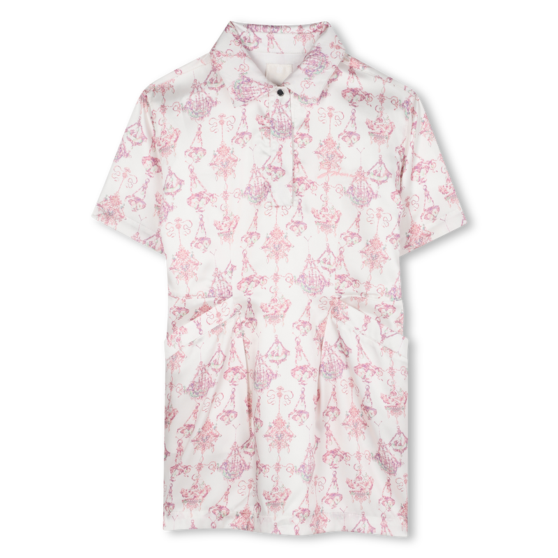 Robe en satin col polo GIVENCHY 
                    FILLE