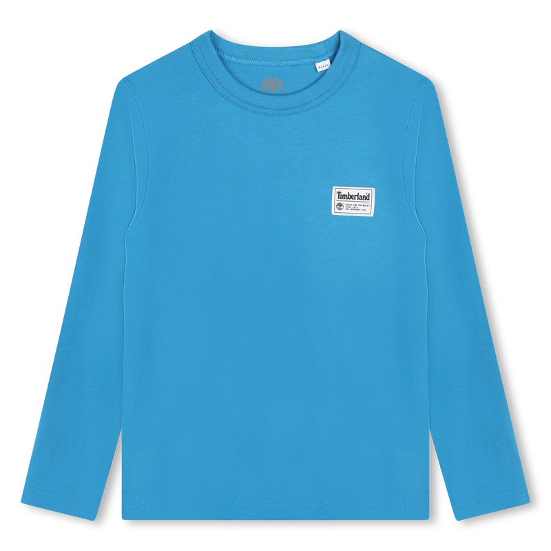 T-shirt uni avec étiquette TIMBERLAND 
                    GARCON