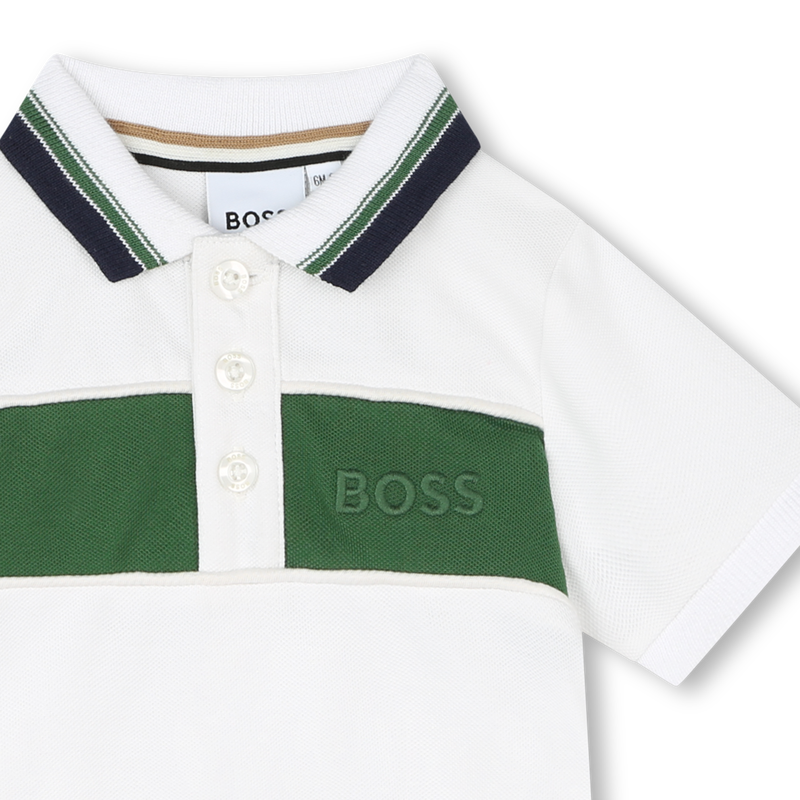 Polo boutonné piqué BOSS 
                    GARCON