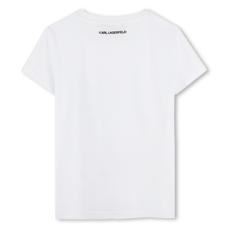 T-shirt avec imprimé placé KARL LAGERFELD KIDS 
                    FILLE