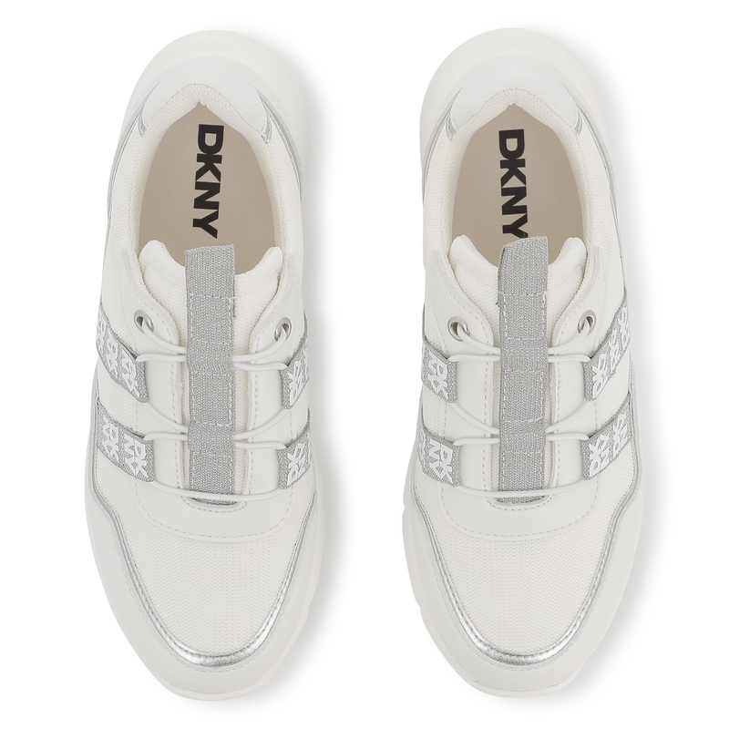 Baskets lacées bimatière DKNY 
                    FILLE
