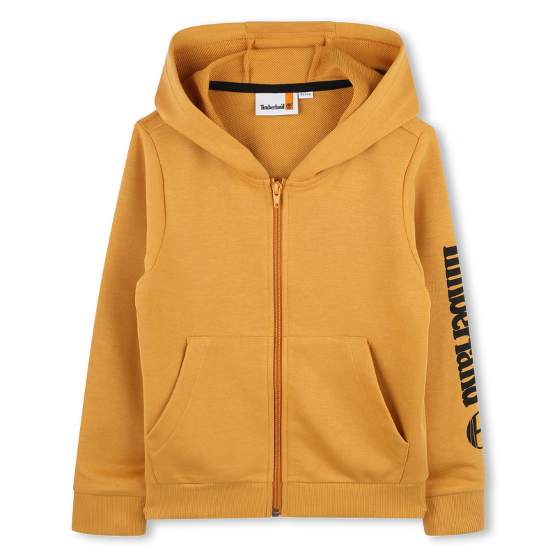 Cardigan &agrave; capuche en molleton TIMBERLAND 
                        GARCON