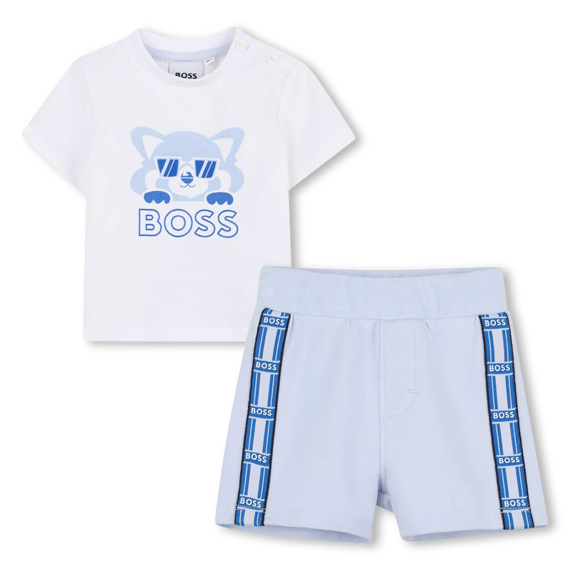 T-shirt imprimé et short BOSS 
                    GARCON
