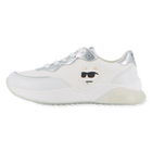 Baskets &agrave; lacets avec badge, BLANC, hi-res