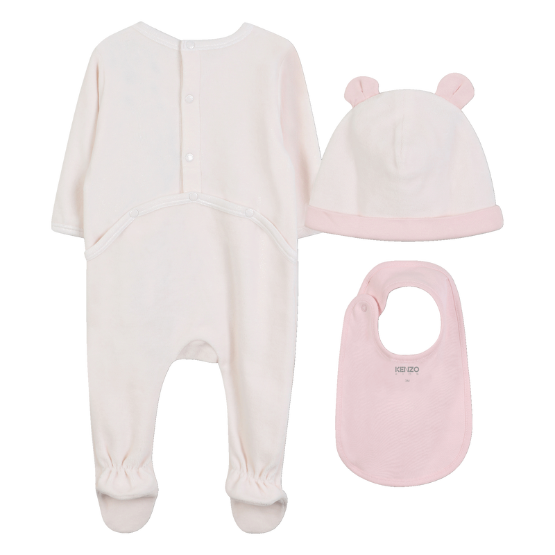 Ensemble pyjama + bonnet + bavoir KENZO KIDS 
                    UNISEXE