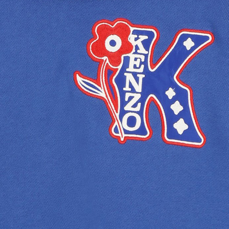 Sweat-shirt brodé à capuche KENZO KIDS 
                    FILLE
