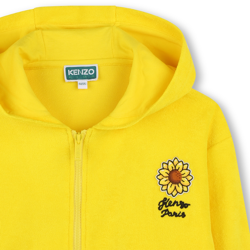 Cardigan de jogging en éponge KENZO KIDS 
                    FILLE