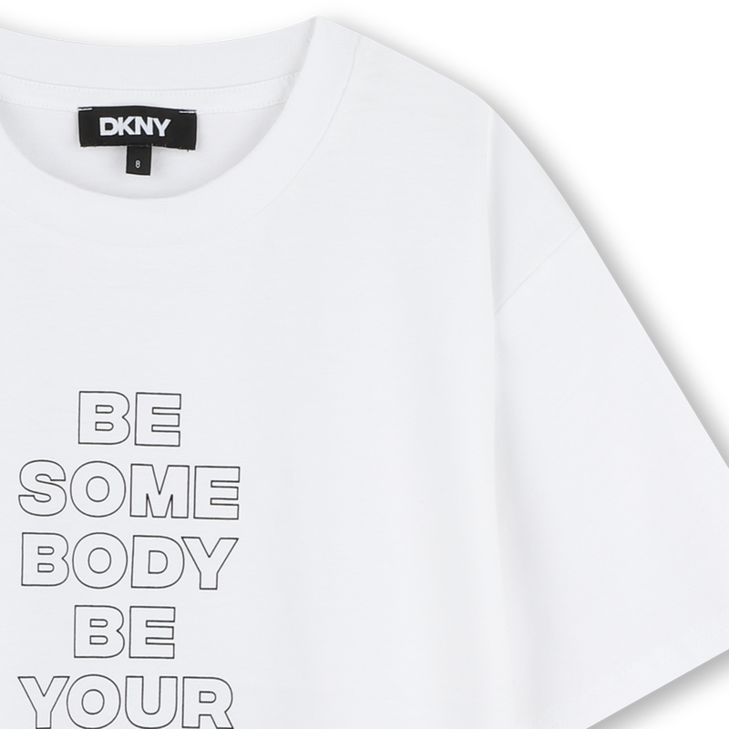 T-shirt manches courtes coton DKNY 
                        FILLE
