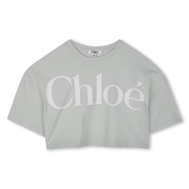 T-shirt court avec grand logo CHLOE 
                    FILLE