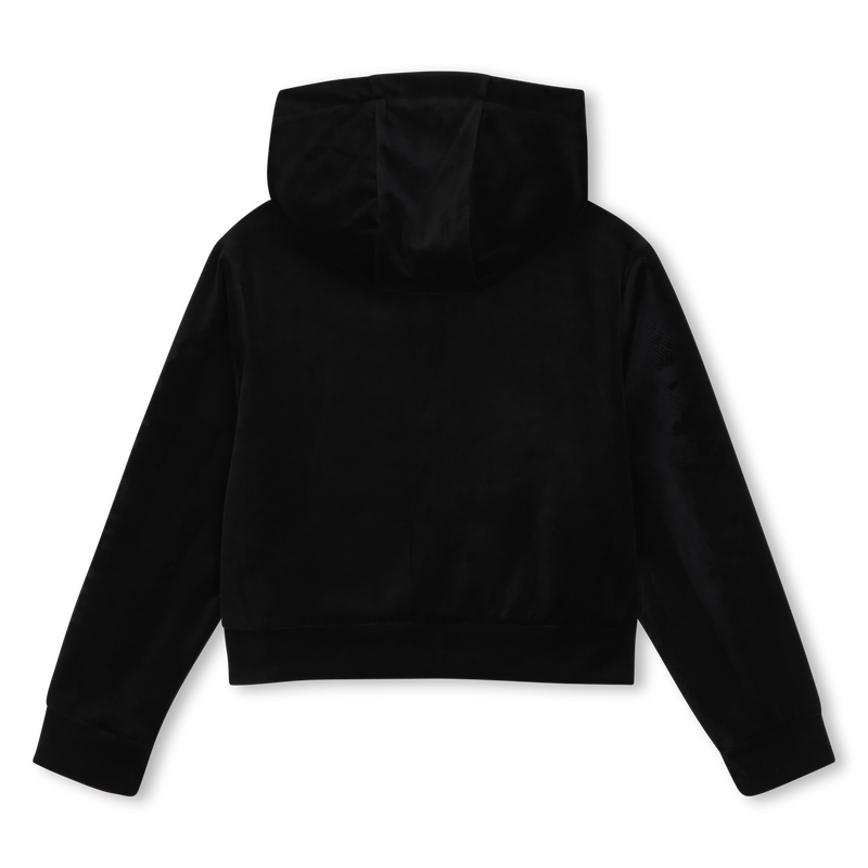 Cardigan &agrave; capuche en velours SONIA RYKIEL 
                        FILLE