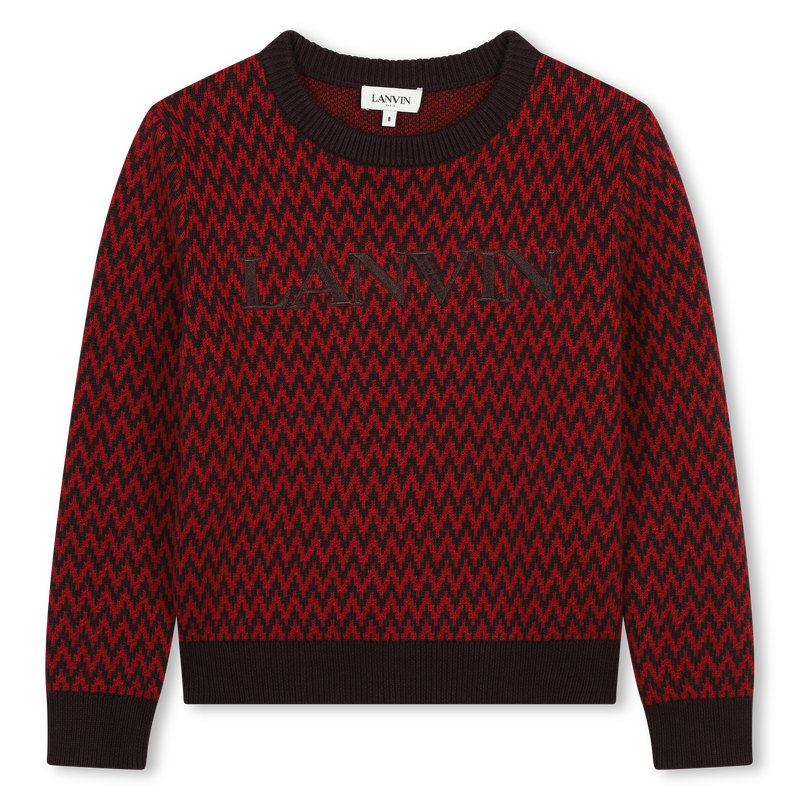 Pull tricot à motifs LANVIN 
                    GARCON