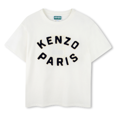 Tee-shirt à manches courtes en coton KENZO KIDS UNISEXE