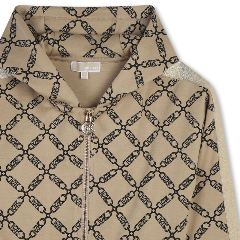 Cardigan à capuche zippé MICHAEL KORS 
                    FILLE