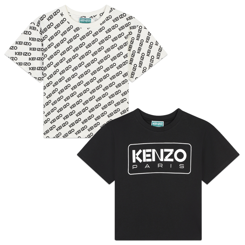 2 T-shirts à manches courtes KENZO KIDS 
                    UNISEXE
