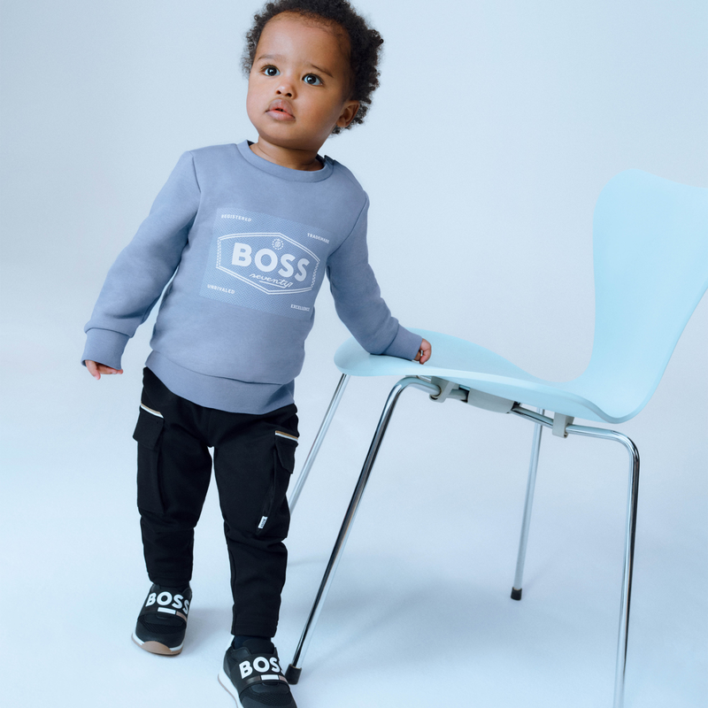 Sweat-shirt molleton col rond BOSS 
                    GARCON