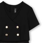 Robe de ceremonie bi-matiere KARL LAGERFELD KIDS 
                    FILLE