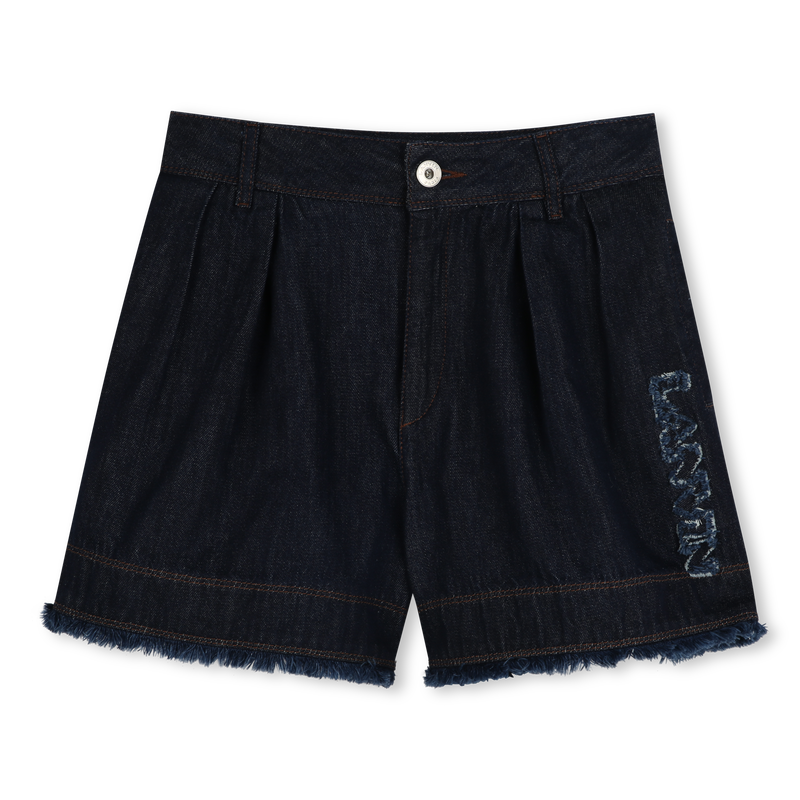 Short en jean siglé LANVIN 
                    FILLE
