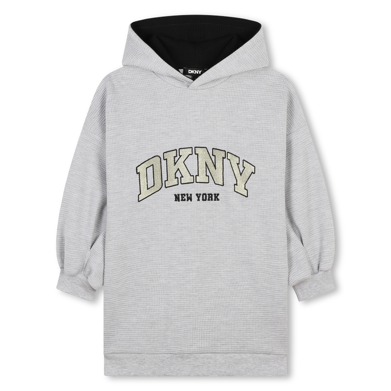 Robe sigl&eacute;e &agrave; capuche DKNY 
                        FILLE