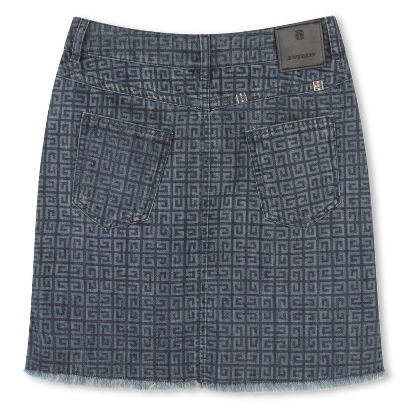 Jupe en jean imprimée GIVENCHY 
                    FILLE