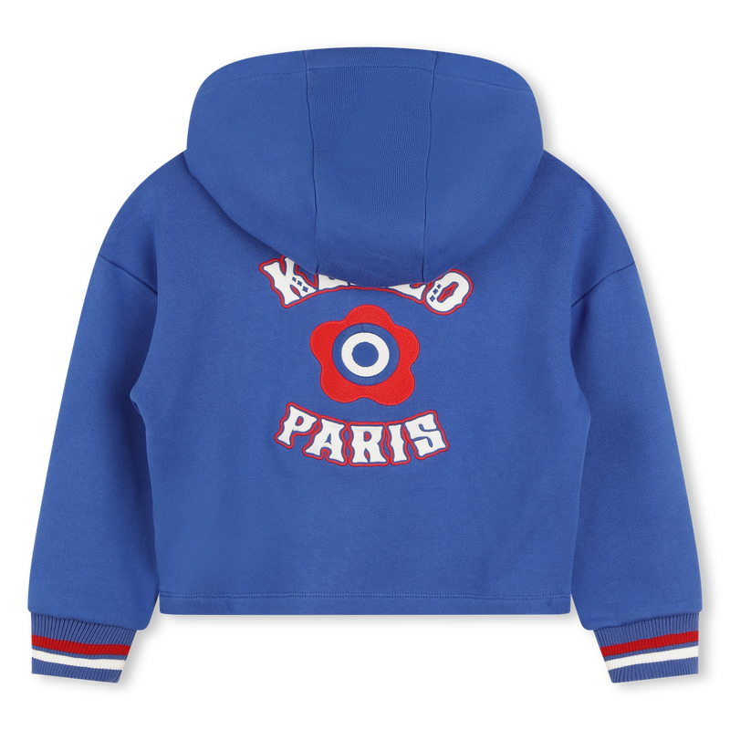 Sweat-shirt brodé à capuche KENZO KIDS 
                    FILLE
