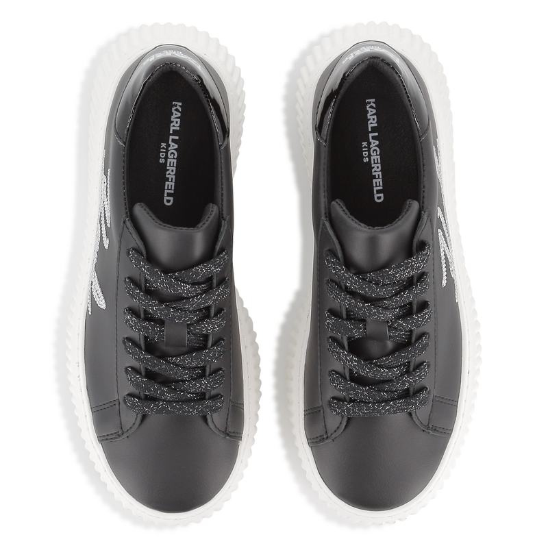 Baskets basse à lacets KARL LAGERFELD KIDS 
                    FILLE